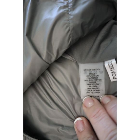 Anorak 50802CN Women's Sz S Gray Full Zip Packable Puffer Blazer Jacket - Picture 4 of 8